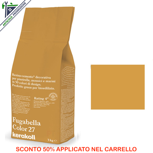 Fugabella Color 27 Kerakoll 3 Kg offerta fine scorte