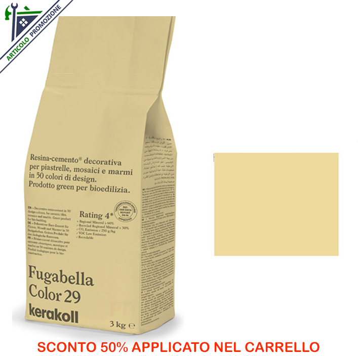 Fugabella Color 29 Kerakoll 3 Kg offerta fine scorte