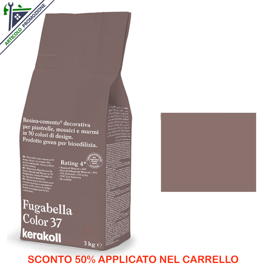 Fugabella Color 37 Kerakoll 3 Kg offerta fine scorte