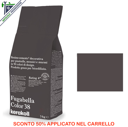 Fugabella Color 38 Kerakoll 3 Kg offerta fine scorte