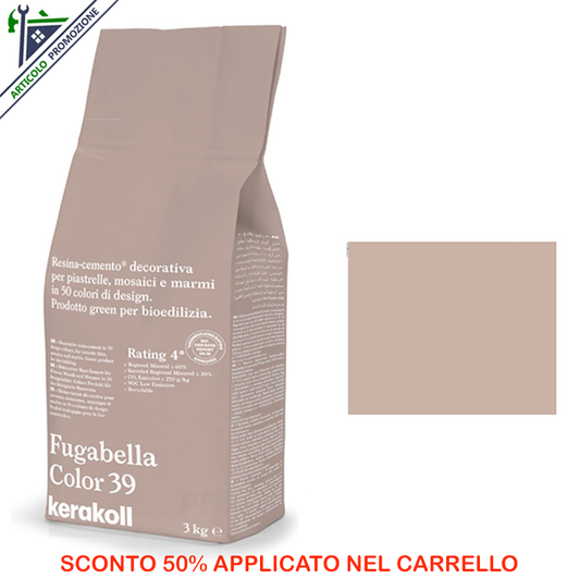 Fugabella Color 39 Kerakoll 3 Kg offerta fine scorte
