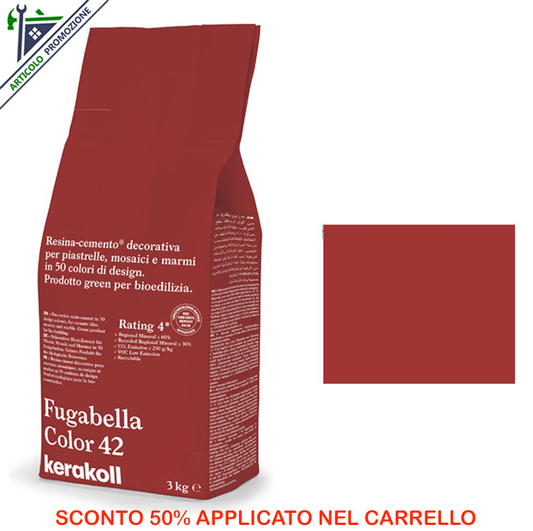 Fugabella Color 42 Kerakoll 3 Kg offerta fine scorte