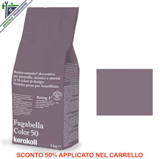 Fugabella Color 50 Kerakoll 3 Kg offerta fine scorte
