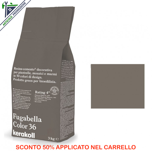 Fugabella Color 36 Kerakoll 3 Kg offerta fine scorte