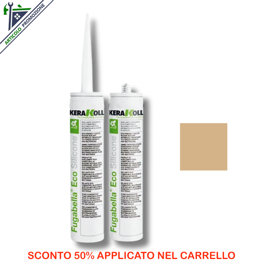Fugabella Eco Silicone 09 Caramel Kerakoll 310 ml offerta fine serie
