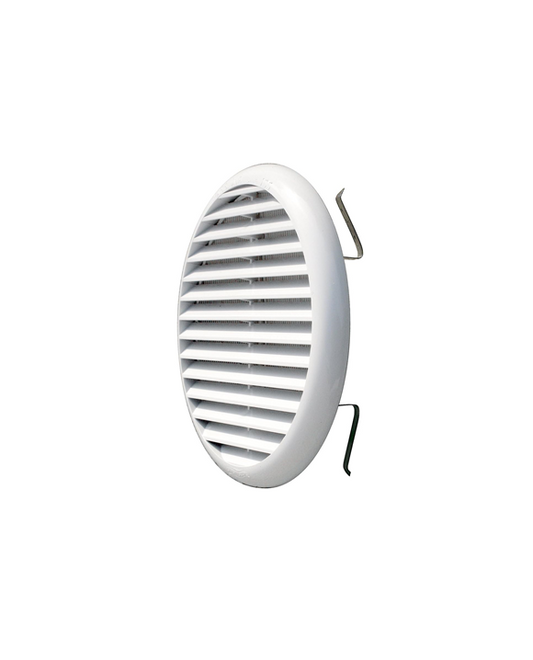 Griglie di Aerazione in Pvc Tonda ad Incasso con Molle 60/80 mm