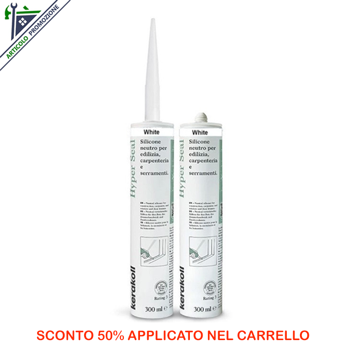 HYPER SEAL Colore BIANCO - ml 300 Kerakoll offerta fine serie