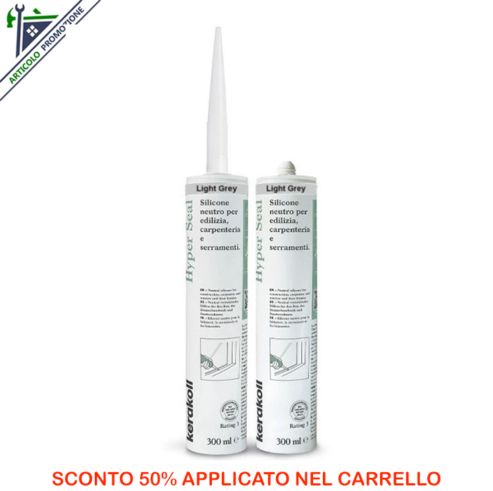 HYPER SEAL Colore GRIGIO CHIARO - ml 300 Kerakoll offerta fine serie