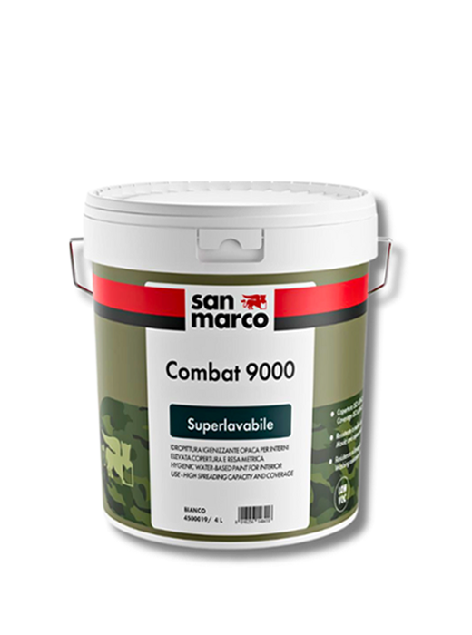 Idropittura Antimuffa COMBAT 9000 BIANCO - Lt 4 San Marco