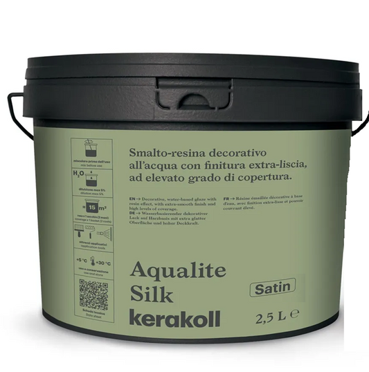 AQUALITE SILK Smalto Satinato Bianco Lt 2,5 - Kerakoll