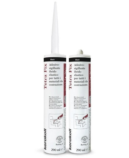 Kerakoll Tetra Fix Grigio Chiaro 290 ml - Adesivo‑sigillante ibrido elastico per tutti i materiali da costruzione