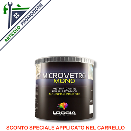 MICROVETRO MONO Lucido Trasparente Lt 0,75 Loggia Sconto speciale