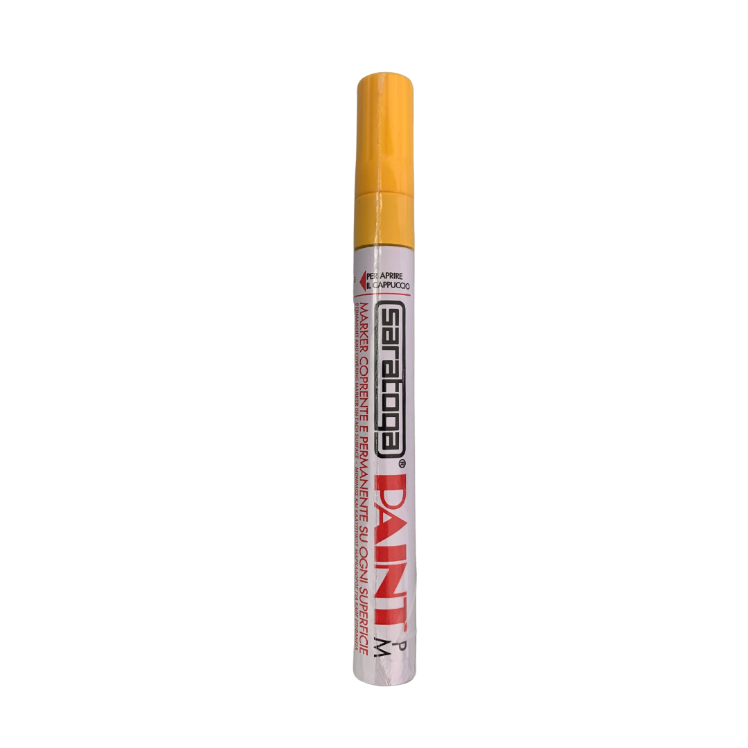 Marker coprente Pennarello PAINT Giallo Punta Media Saratoga