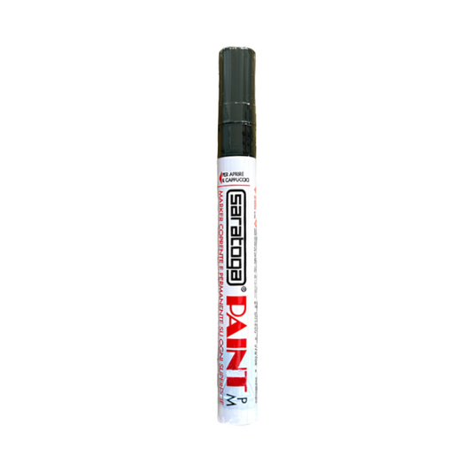 Marker coprente Pennarello PAINT Nero Punta Media Saratoga