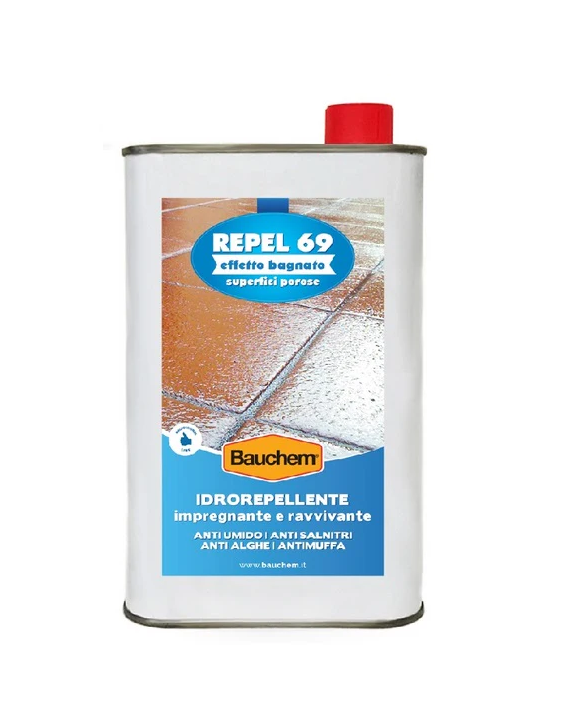 Idrorepellente Impregnante Ravvivante Repel 69 Effetto Bagnato 1 Lt Bauchem