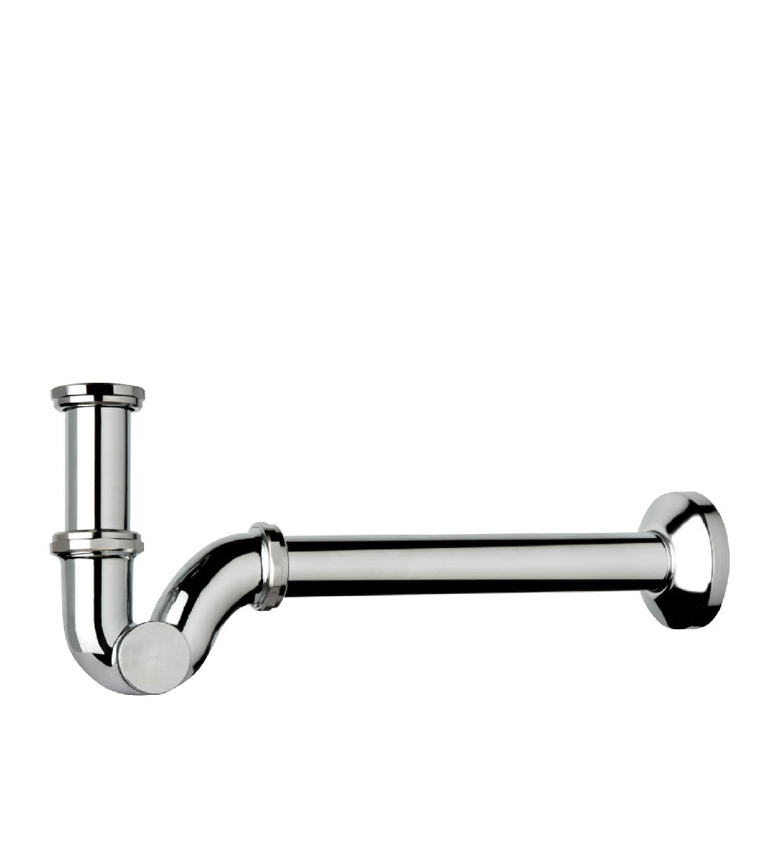 Sifone in Ottone Cromato Per Lavabo e Bidet 1"1/4 - Senza Piletta