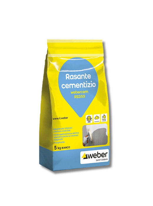 WEBERCEM RS350 Bianco - Rasante cementizio