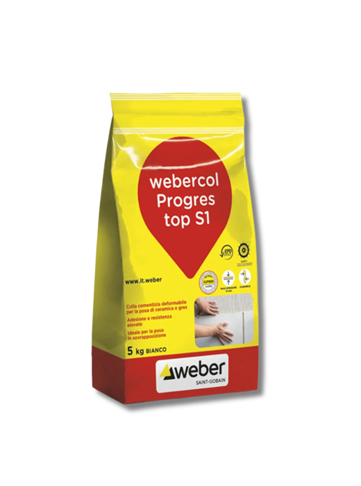 WEBERCOL PROGRES TOP S1 - Adesivo cementizio deformabile