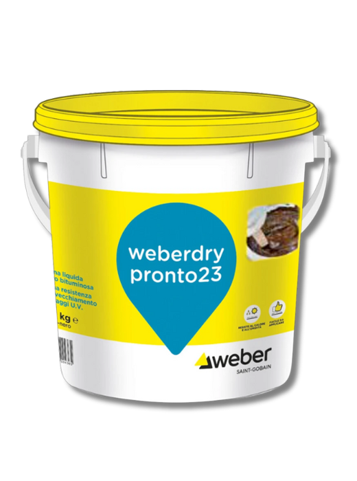 WEBERDRY PRONTO23 Kg 20 - Weber Guaina impermeabilizzante liquida elastobituminosa