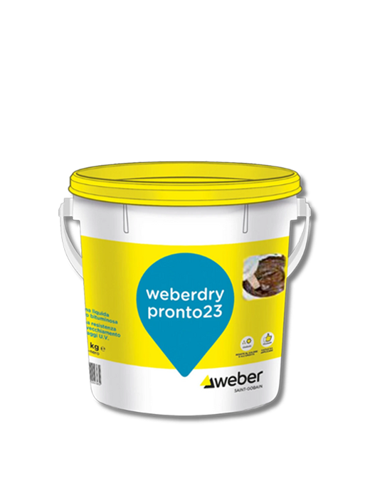 WEBERDRY PRONTO23 Kg 5 - Weber Guaina impermeabilizzante liquida elastobituminosa