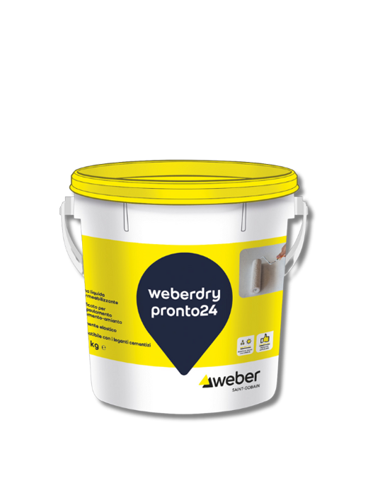 WEBERDRY PRONTO24 Bianco Kg 5 - Weber - Guaina impermeabilizzante colorata