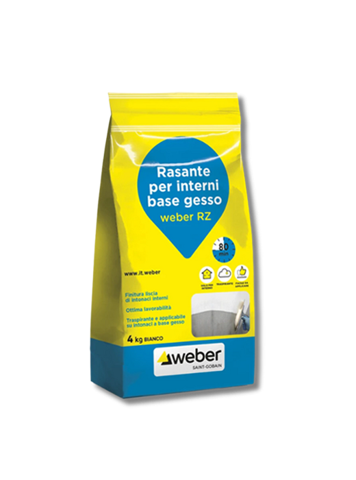 WEBER RZ Bianco - Rasante a base di gesso naturale
