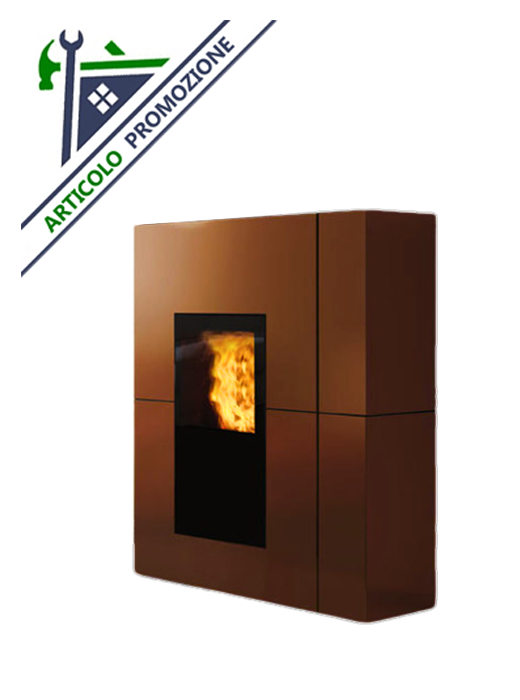 Termostufa a pellet Blade H 22,5 kW - Bronzo Edilkamin