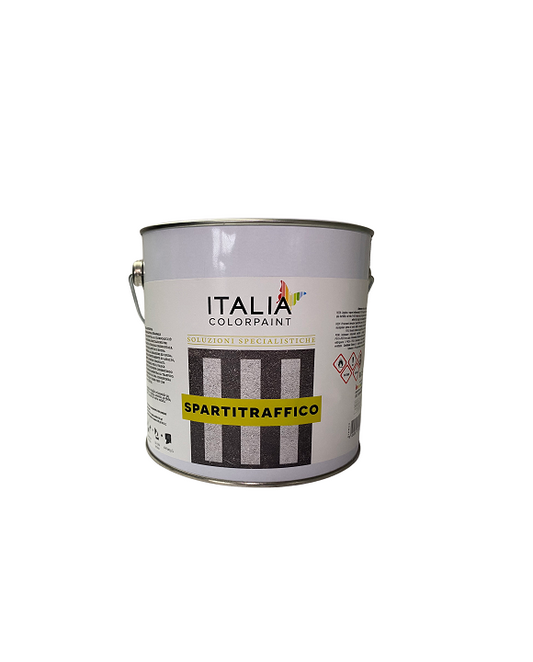 Pittura sintetica per segnaletica stradale Spartitraffico Bianco 5 Lt Italia Colorpaint Duriplastic