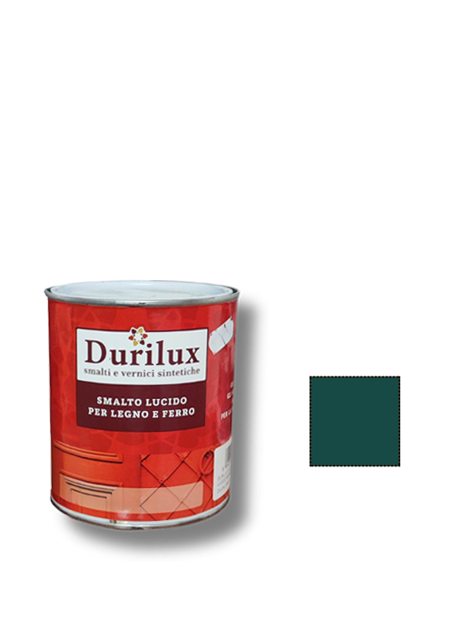 DURILUX SMALTO UNIVERSALE LUCIDO 523 Verde Persiana Lt 0,75 - Duriplastic
