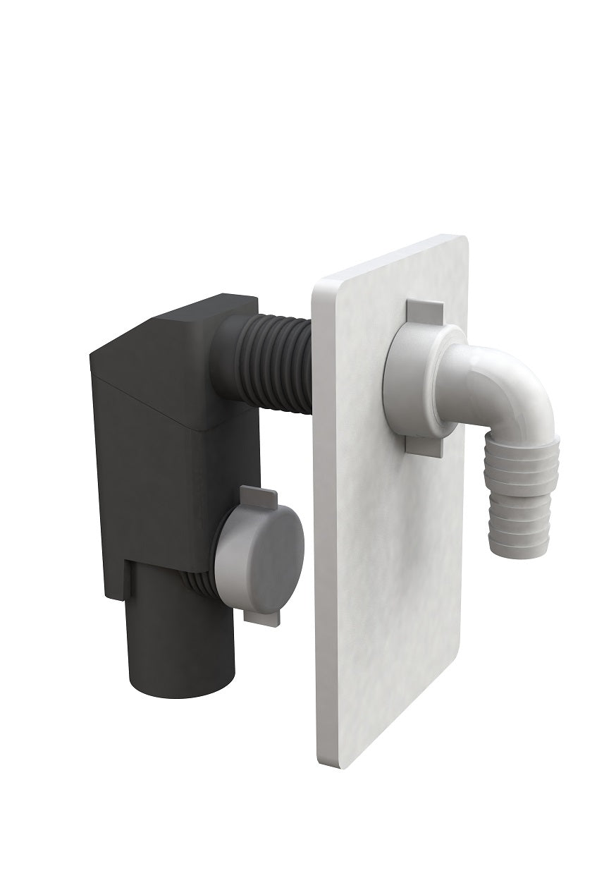 Sifone Compact ad Incasso per Lavatrice e Lavastoviglie