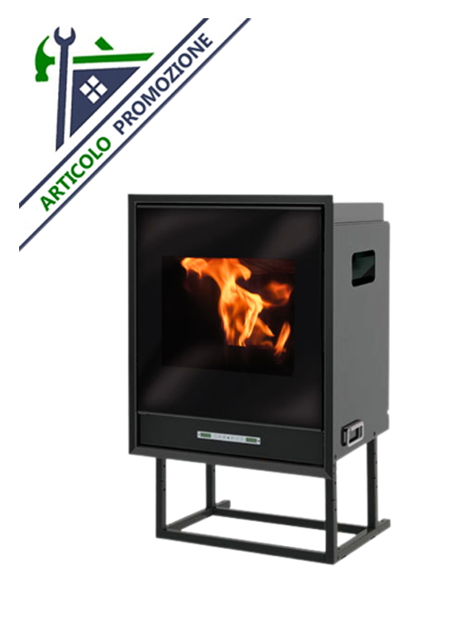 Termocamino a pellet Idropellbox 15 kW Edilkamin