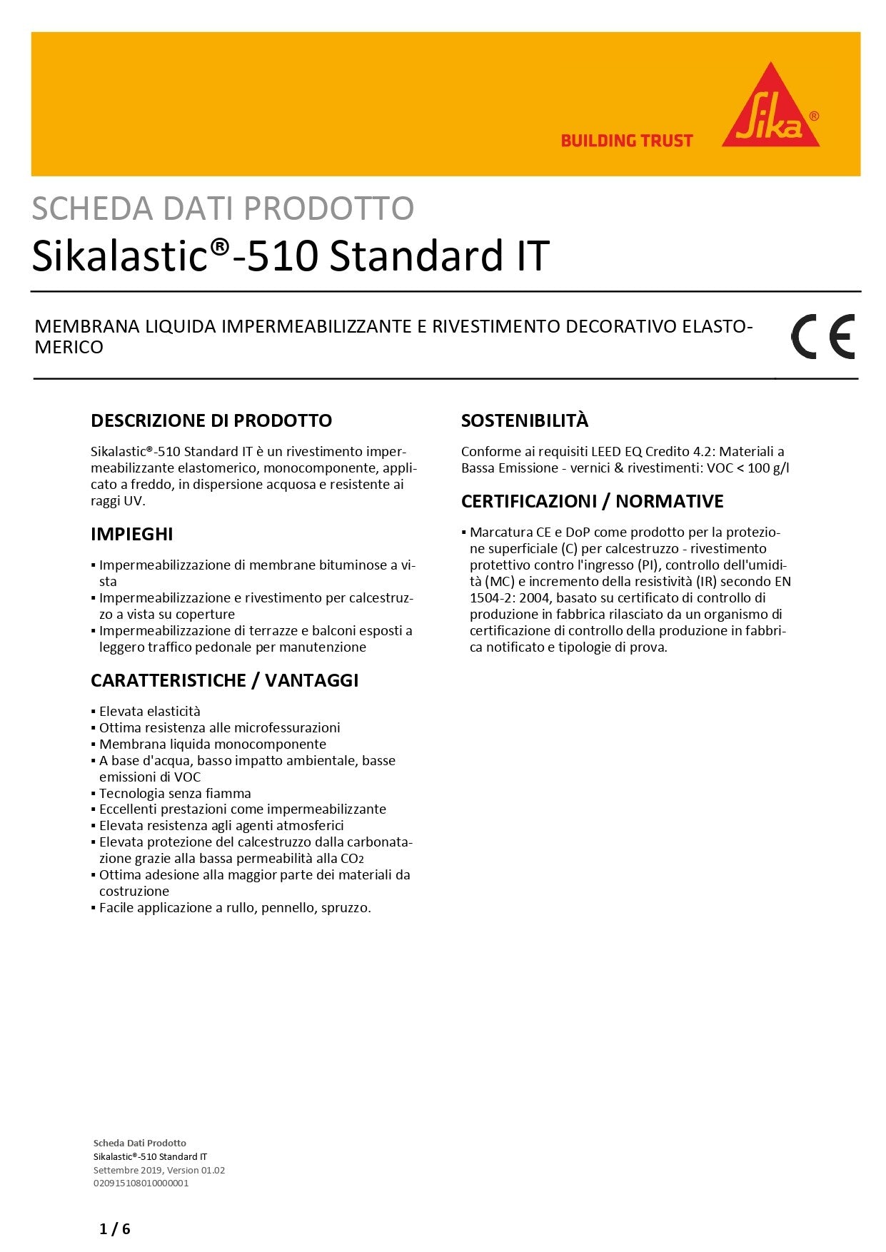 Sikalastic®-510 Standard IT Bianco 5Kg Sika®