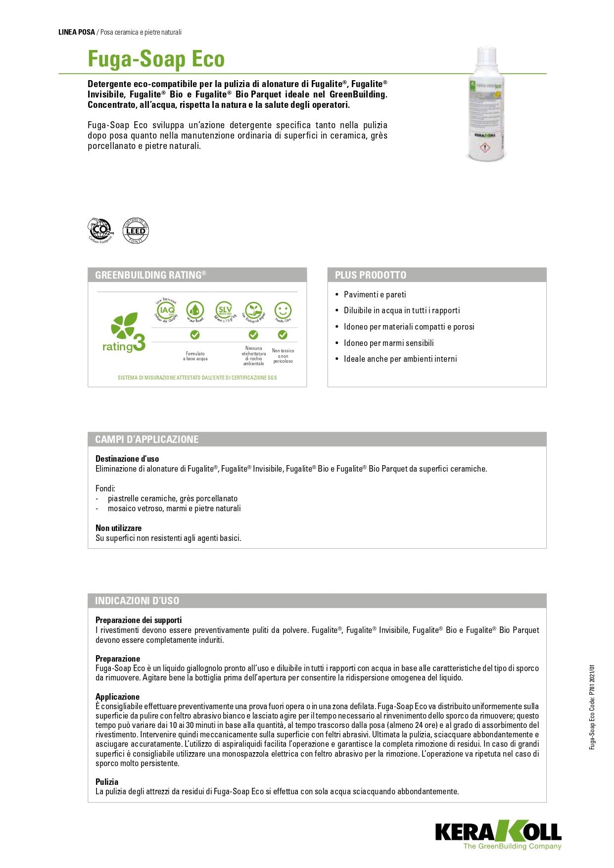 Fuga-Soap Eco 1 Lt Kerakoll