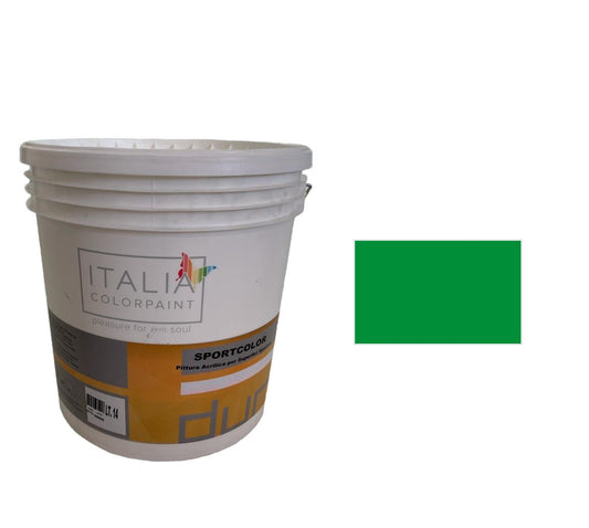 Idropittura Sportcolor Verde 14 Lt Italia Colorpaint Duriplastic