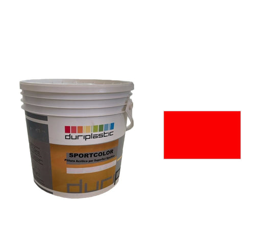 Idropittura Sportcolor Rosso 4 Lt Italia Colorpaint Duriplastic