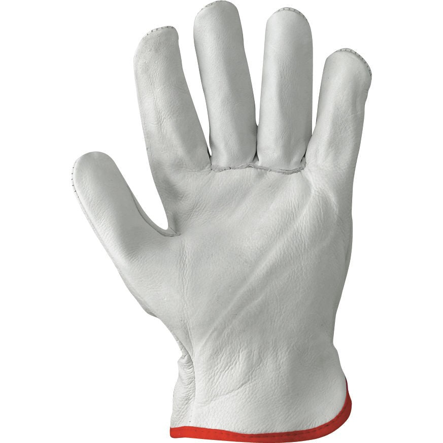 Guanti TOP in Fiore Bovino Colore Bianco Taglia 10 - Neri