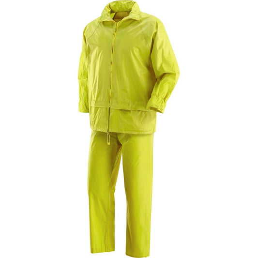Completo Impermeabile Giacca e Pantalone BOAT Giallo in Poliestere Taglia XL - Neri