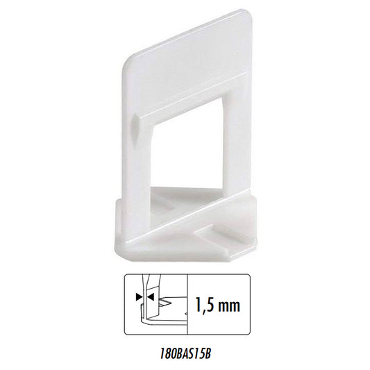 Distanziatori Livellanti Base 1,5mm H3-12mm Confezione da 250 pezzi Raimondi