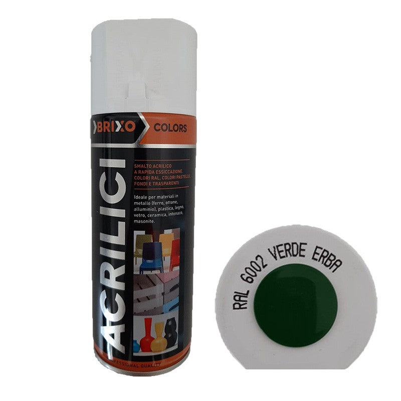 Bomboletta Spray Acrilico Verde Erba - RAL 6002 - 400 ml
