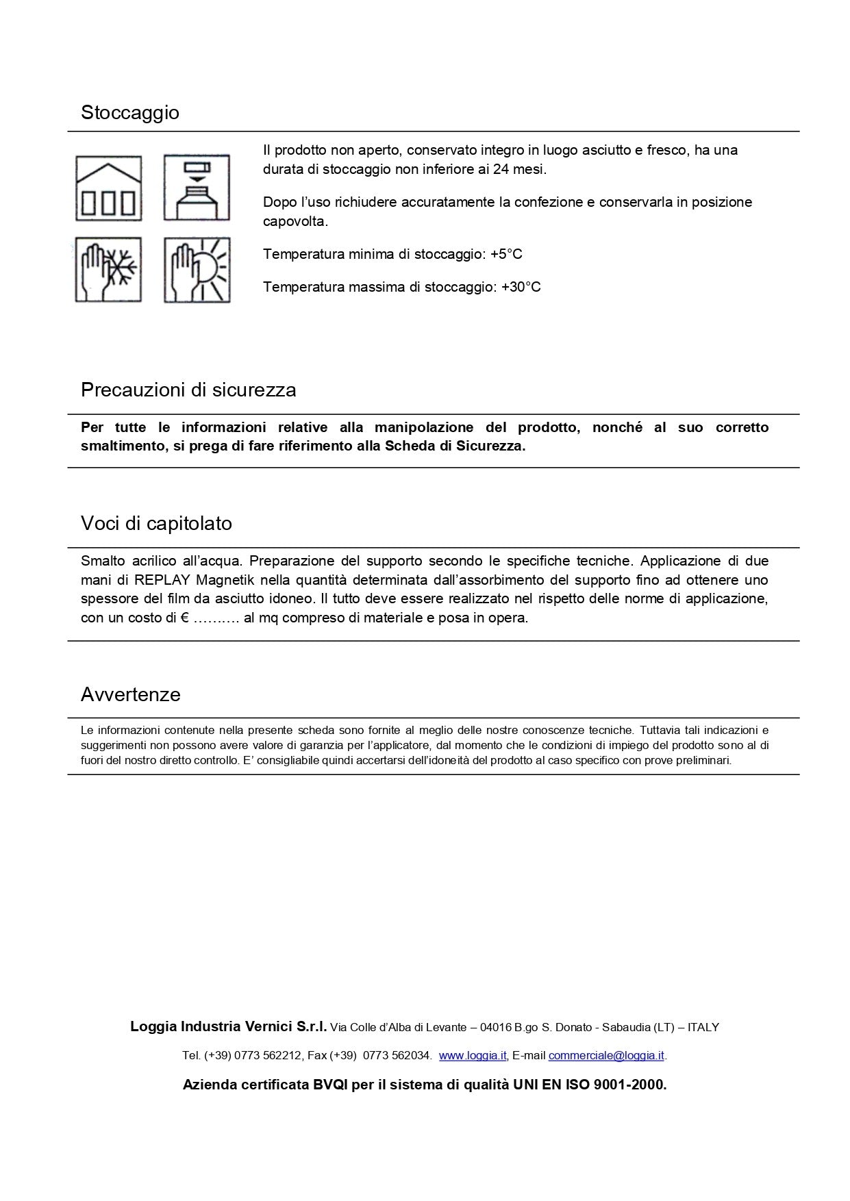 RePlay Magnetik 0,75 Lt Loggia