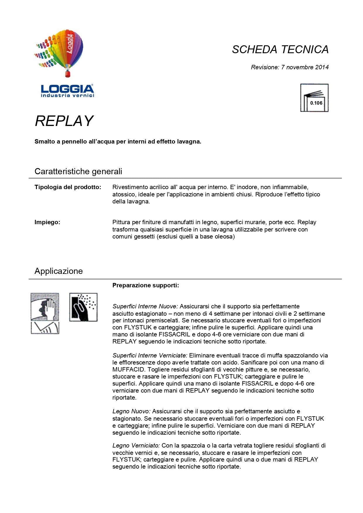 RePlay Effetto Lavagna Nero 0,75 Lt Loggia