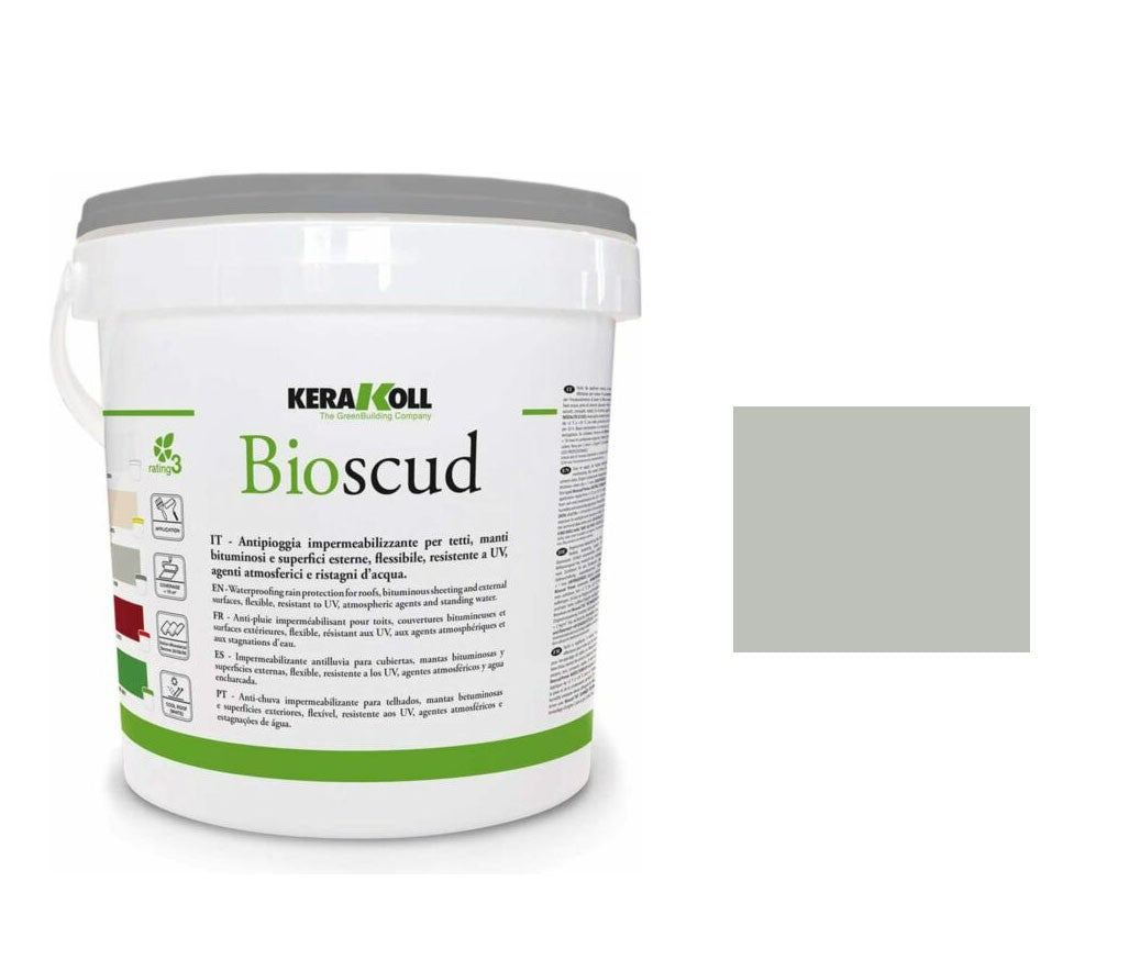 Kerakoll Bioscud Grigio 5Kg - Antipioggia impermeabilizzante colorato
