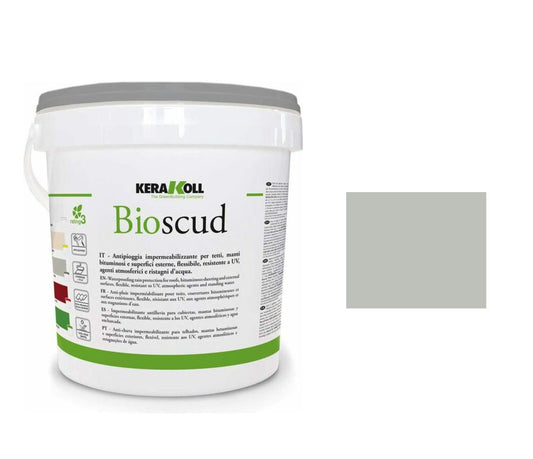 Kerakoll Bioscud Grigio 5Kg - Antipioggia impermeabilizzante colorato