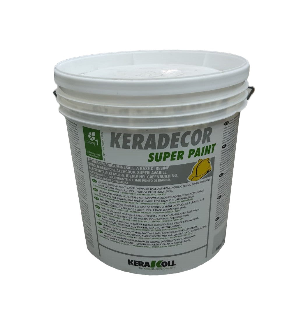 Keradecor Eco Super Paint Bianco 14 Lt. Kerakoll