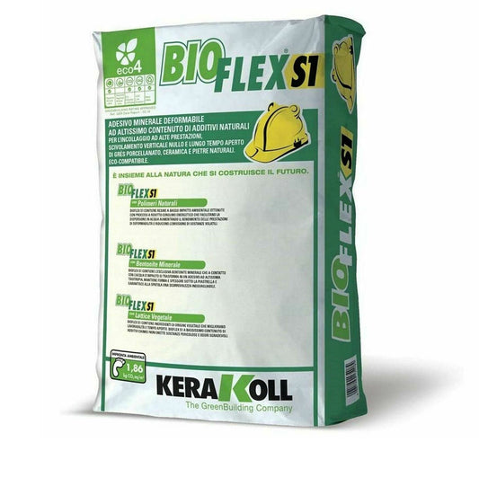 Kerakoll Bioflex S1 Bianco 25 Kg - Adesivo Minerale deformabile 