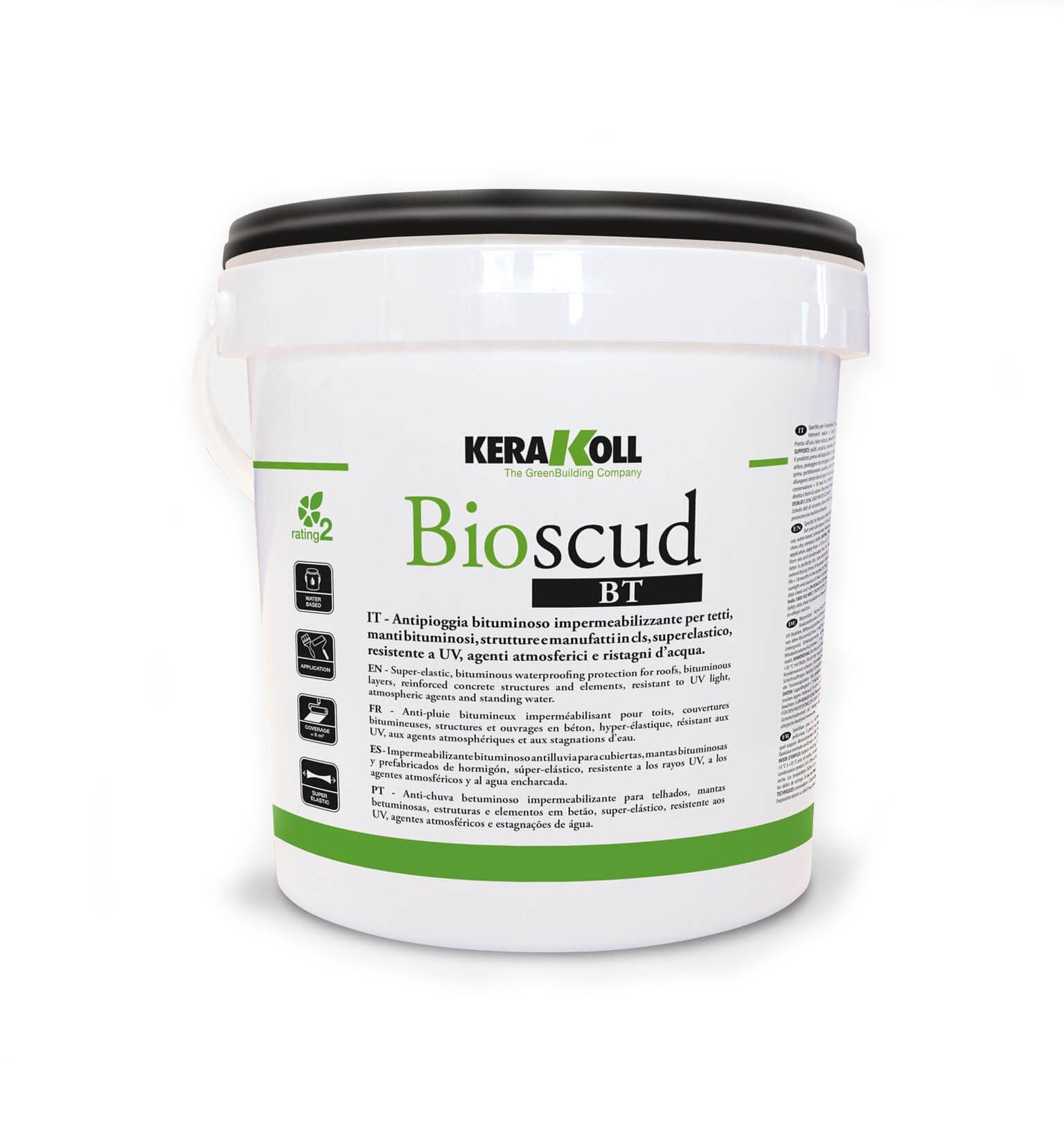 Kerakoll Bioscud BT 4 Kg - Antipioggia Bituminoso Impermeabilizzante Tixotropico