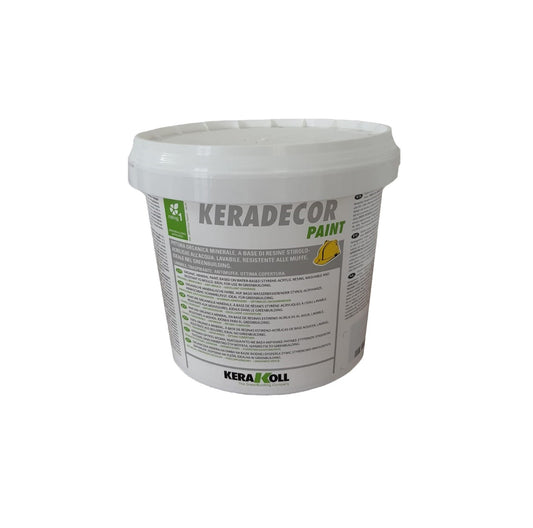 Kerakoll Eco Paint Bianco 4 Lt - Pittura organica minerale, a base di resine stirolo-acriliche all’acqua