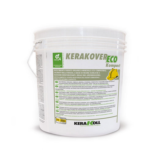 Kerakoll Kerakover Eco Kompact Fine Bianco 25 Kg - Rivestimento fibrato organico minerale eco-compatibile