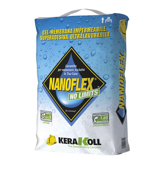 Nanoflex No Limits 20 Kg Kerakoll Gel Membrana impermeabilizzante Superadesiva Ultralavorabile