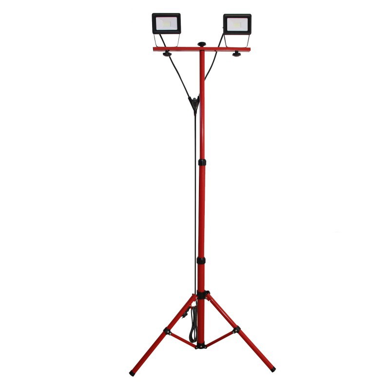 Proiettore Led con Treppiede 2X20W IP65